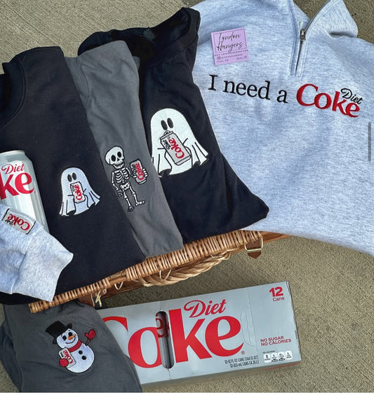 I need a Diet Coke embroidered top
