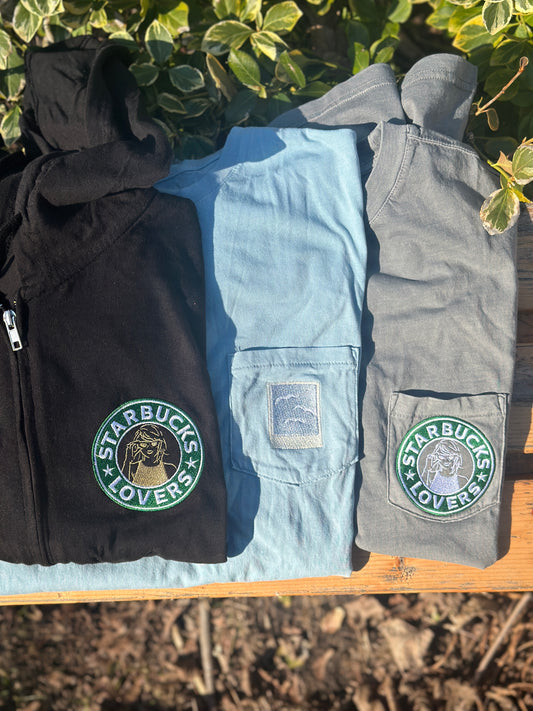 Starbucks Lovers embroidered tops taylor swift