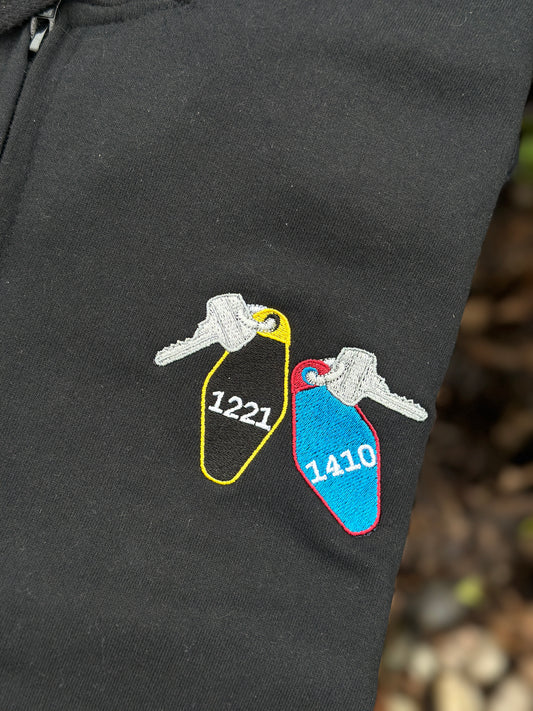 Hotel Keys Embroidered Top