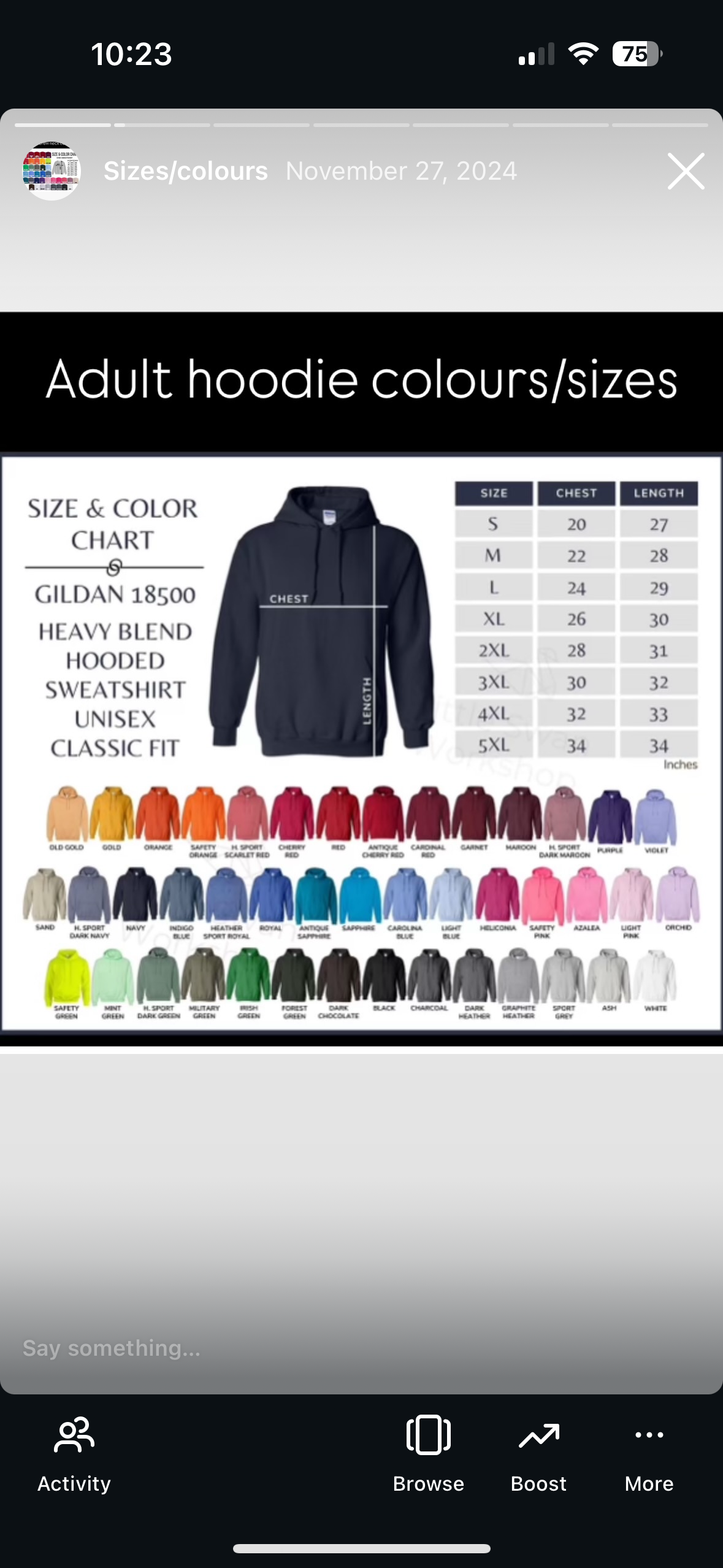 I need an Iced capp Embroidered Sweatshirt and Hoodie