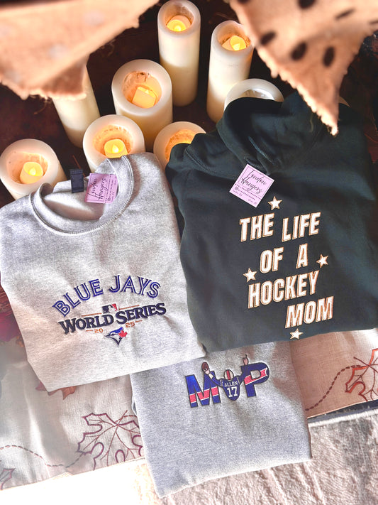 Blue Jays World Series Embroidered sweatshirt or hoodie