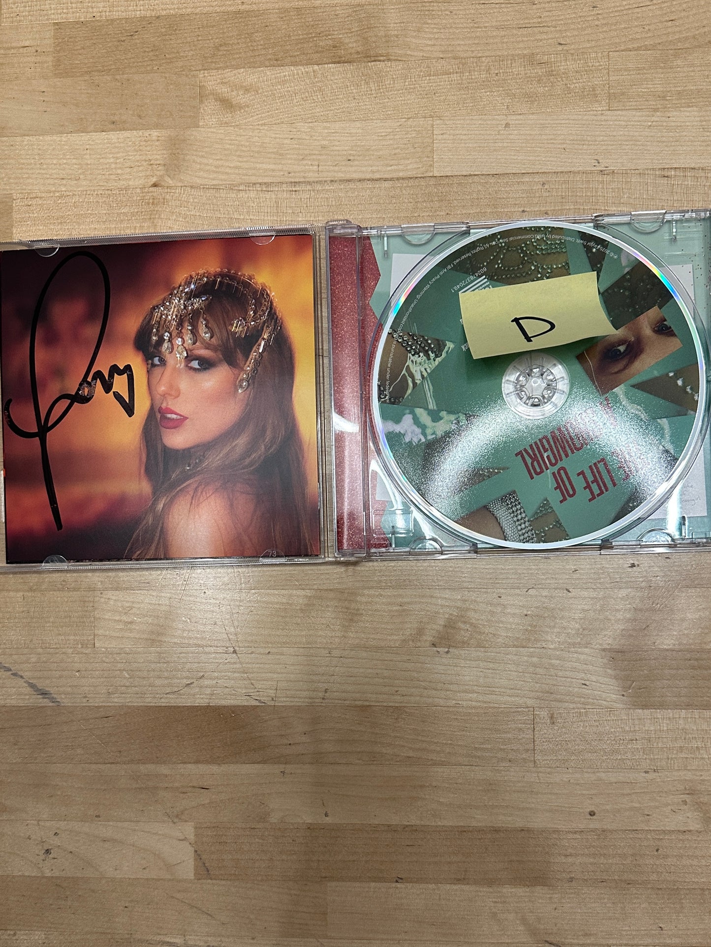 Taylor Swift signed CDs (opened)