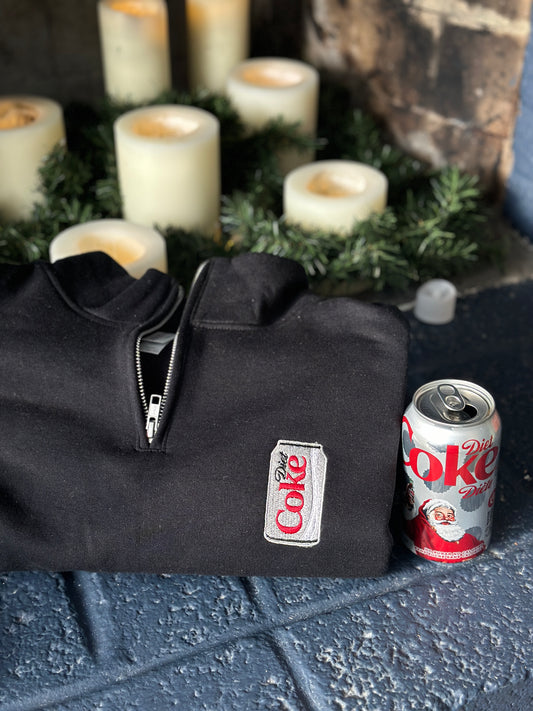 Diet Coke can embroidered top sweatshirt hoodie