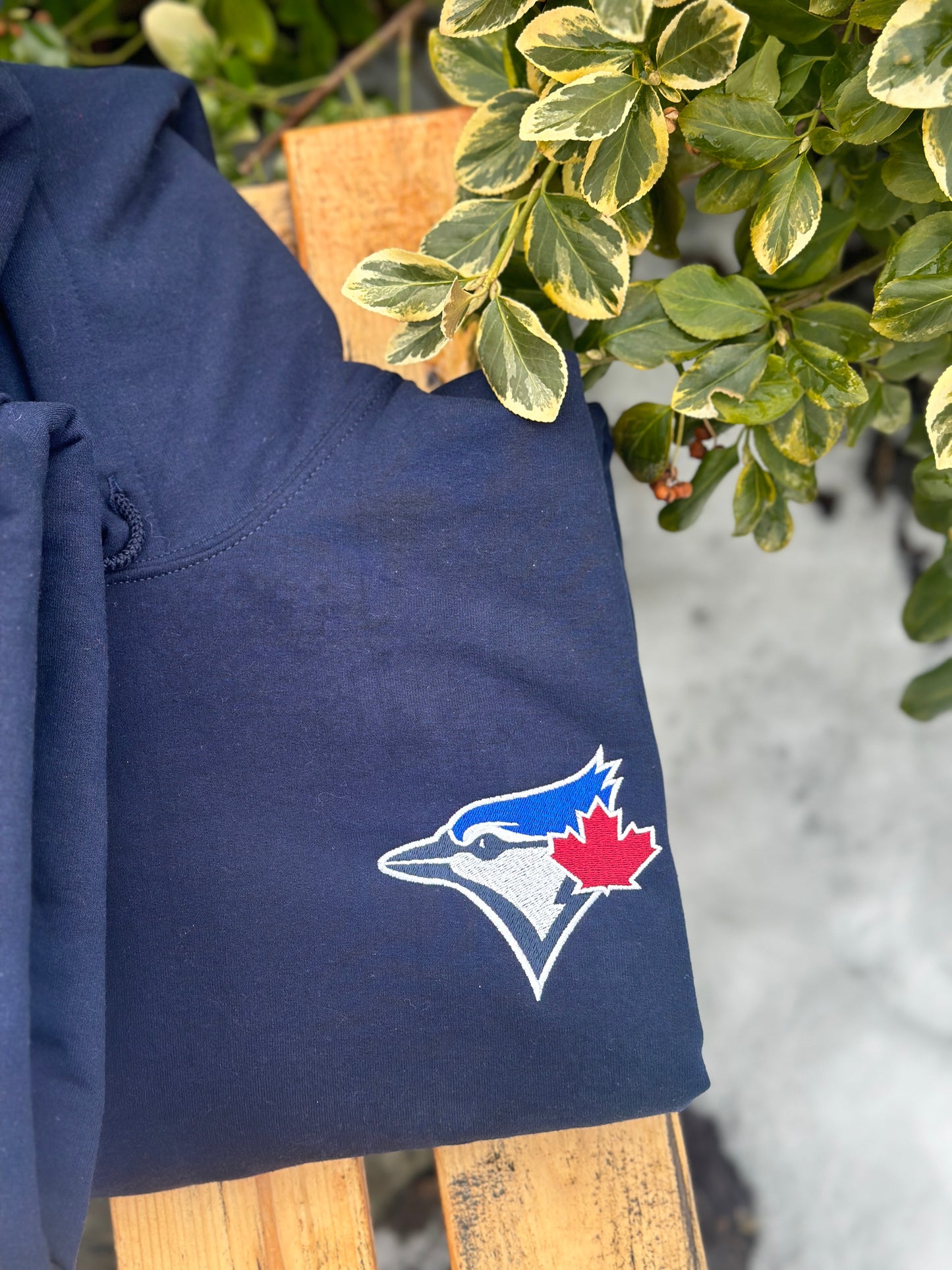 Full Zip Light Weight Blue Jays hoodies embroidered
