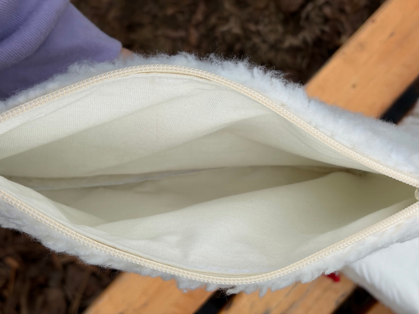 Sherpa Clutch Wristlet Pouch maple leaf