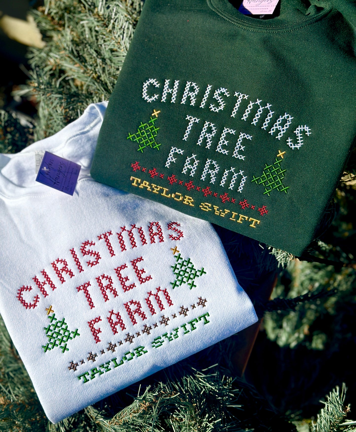 TS Christmas Tree Farm Embroidered Sweatshirt option
