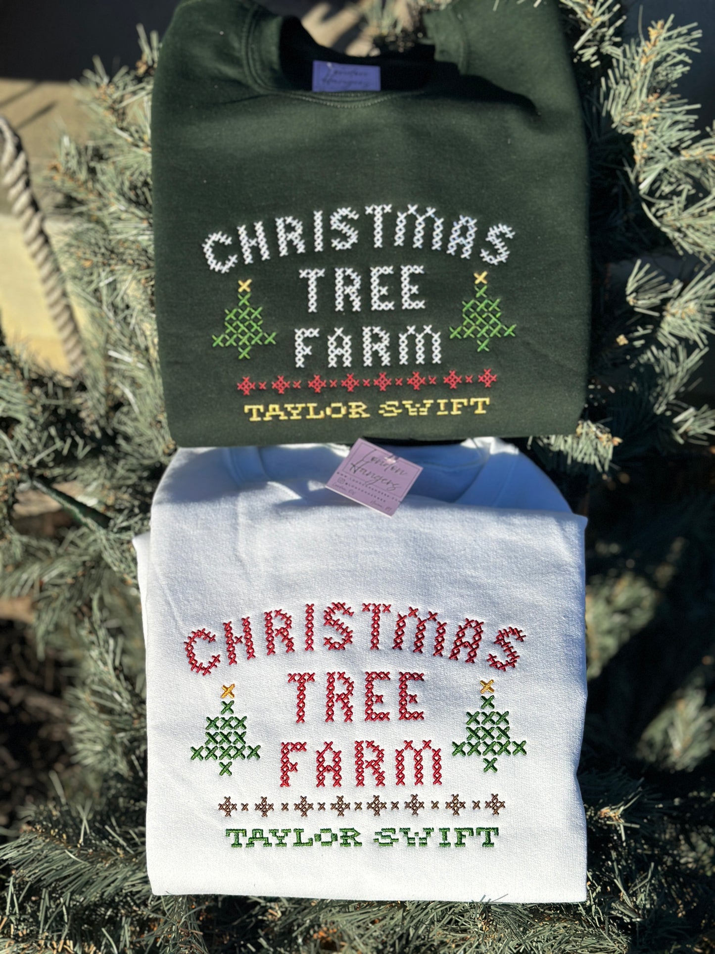 TS Christmas Tree Farm Embroidered Sweatshirt option