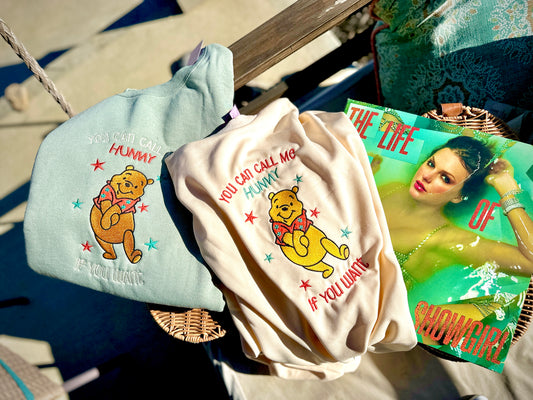 You can call me Hunny embroidered sweatshirt hoodie