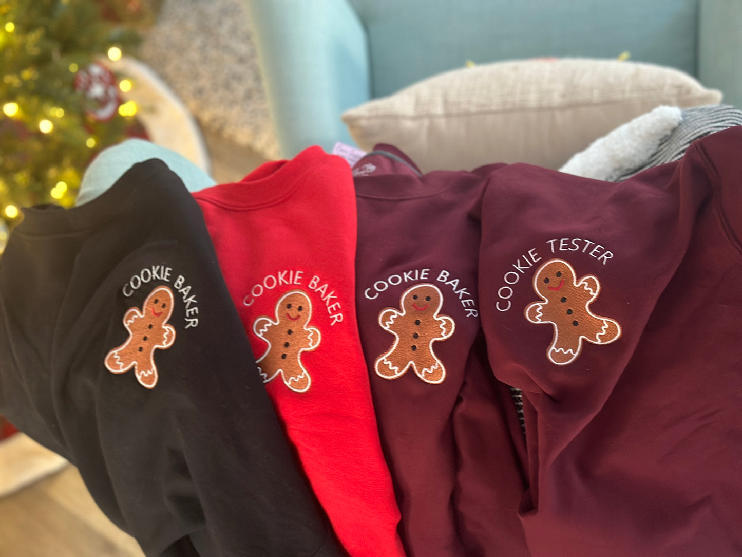 Christmas Cookie Baker and Tester Embroidered shirt