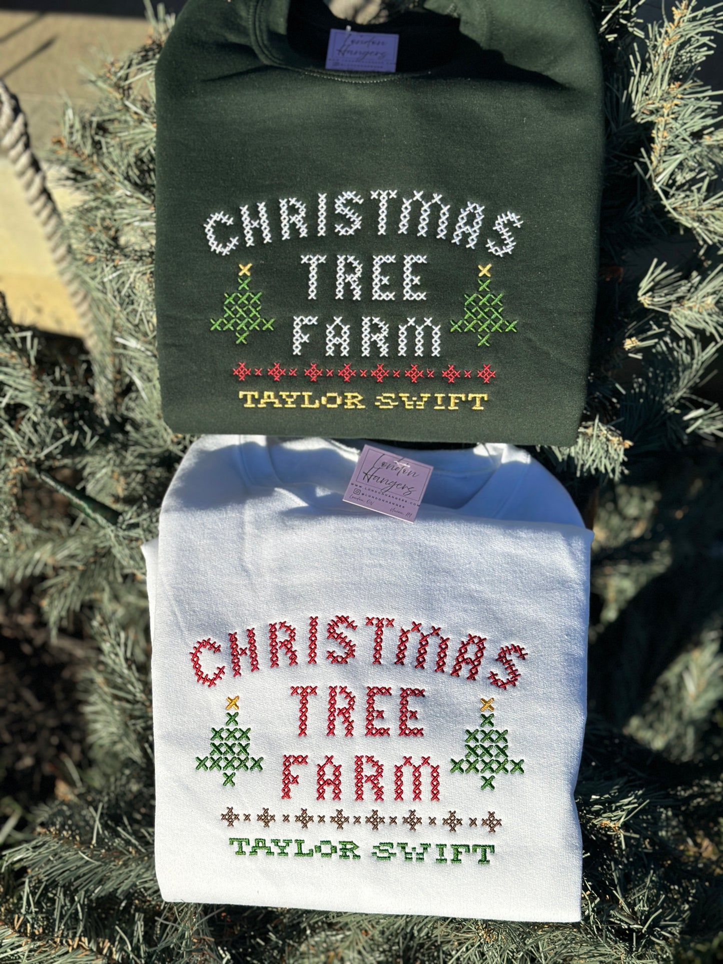 TS Christmas Tree Farm Embroidered Sweatshirt option