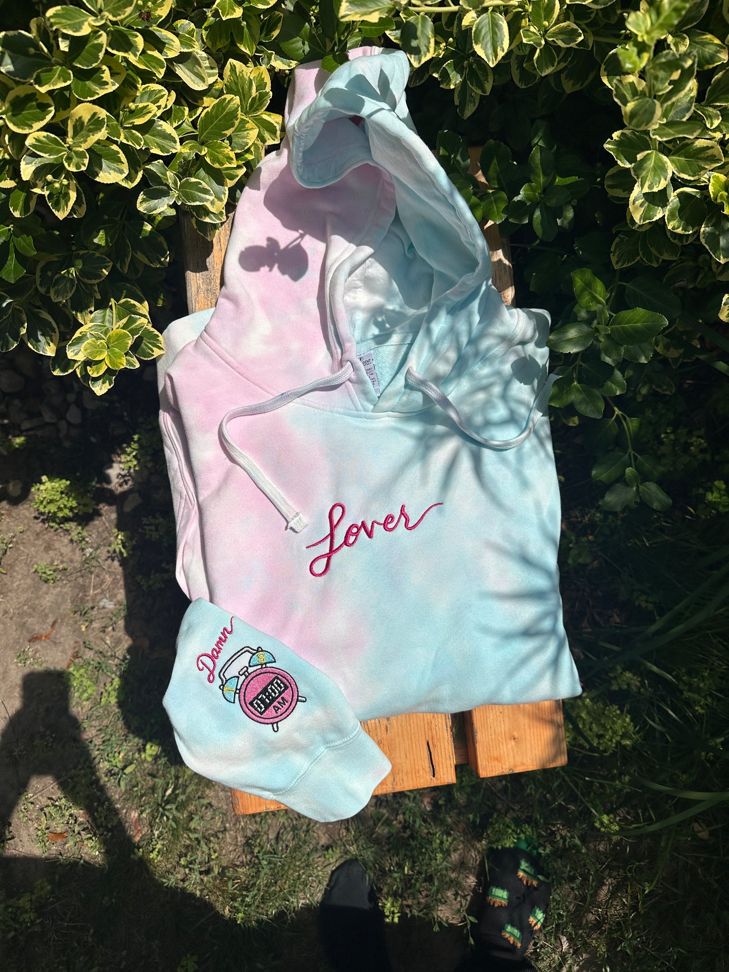 TS Lover embroidered hoodie