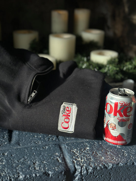 Diet Coke can embroidered top sweatshirt hoodie