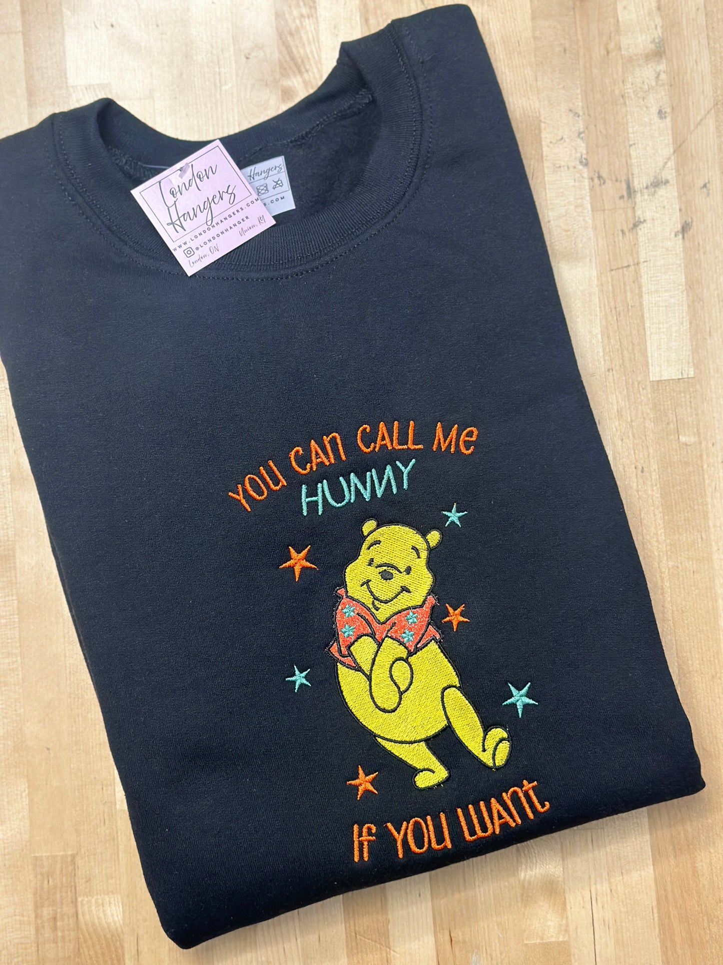 You can call me Hunny embroidered sweatshirt hoodie