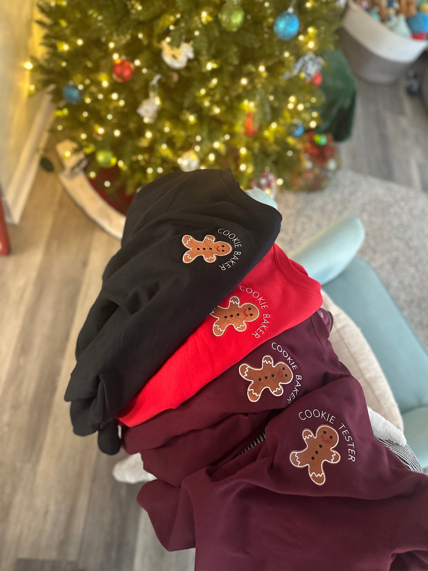 Christmas Cookie Baker and Tester Embroidered shirt