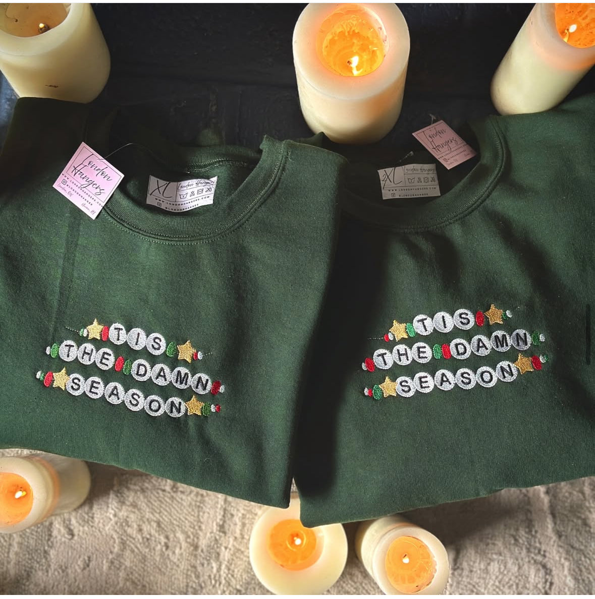 TS Tis the Damn Season Embroidered Sweatshirt