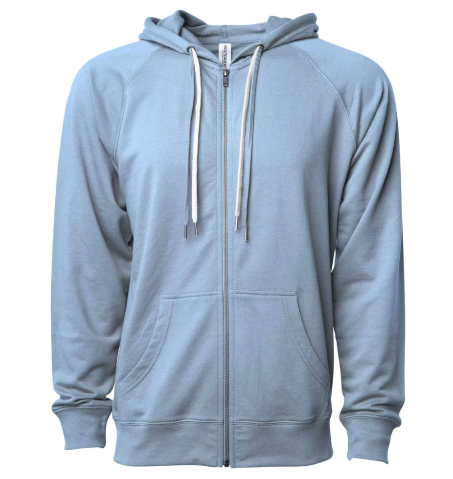 Full Zip Light Weight Blue Jays hoodies embroidered